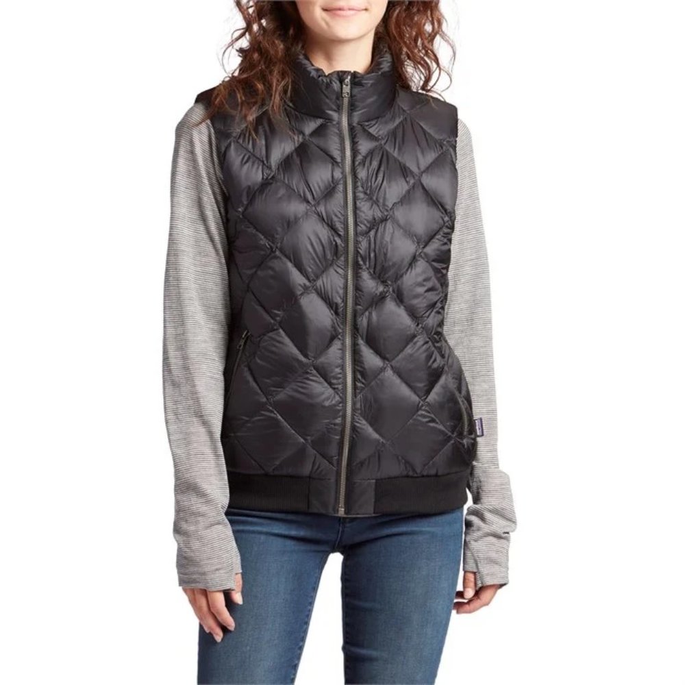 Patagonia Prow Bomber Vest, Black, Size Large